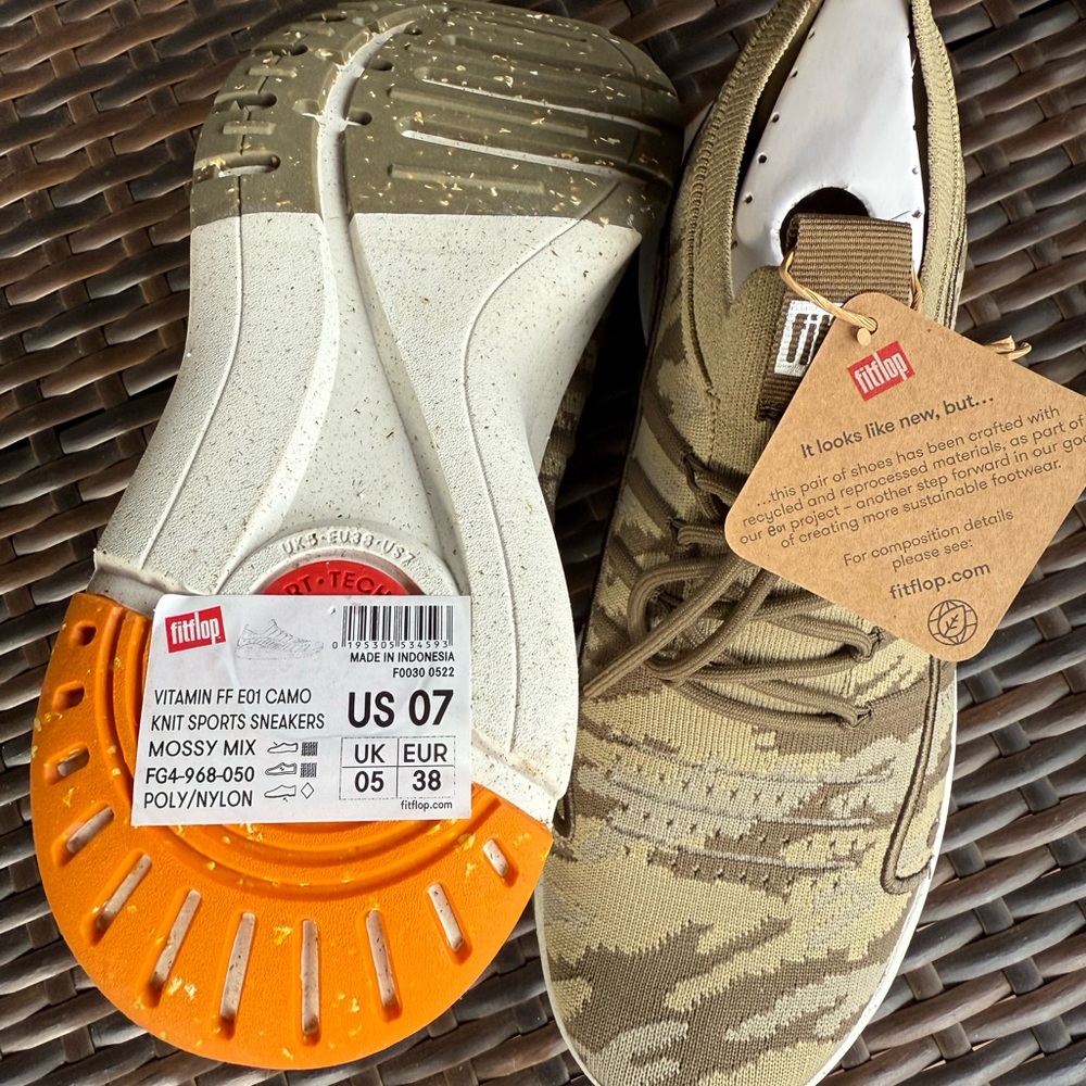 FitFlop Mossy Knit Camo Sneakers